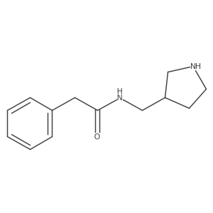 2-phenyl-N-(pyrrolidin-3-ylmethyl)acetamide Structure
