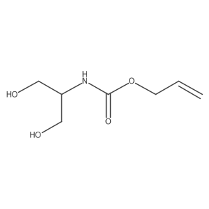 Allyl (1,3-dihydroxypropan-2-yl)carbamate结构式
