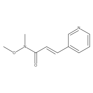 N-methoxy-N-methyl-3-(pyridin-3-yl)acrylamide Structure