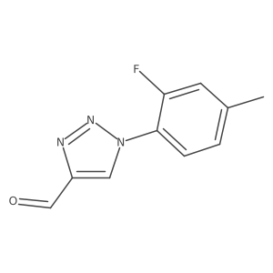 1-(2-fluoro-4-methylphenyl)-1H-1,2,3-triazole-4-carbaldehyde结构式