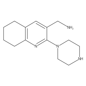 [2-(Piperazin-1-yl)-5,6,7,8-tetrahydroquinolin-3-yl]methanamine结构式