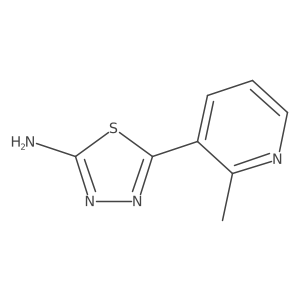 2-Amino-5-(2-methyl-3-pyridyl)-1,3,4-thiadiazole结构式