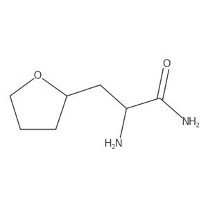 2-Amino-3-(oxolan-2-yl)propanamide Structure