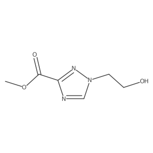Methyl 1-(2-hydroxyethyl)-1,2,4-triazole-3-carboxylate结构式