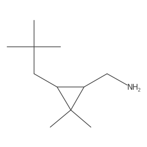 [3-(2,2-Dimethylpropyl)-2,2-dimethylcyclopropyl]methanamine结构式