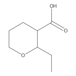 2-Ethyloxane-3-carboxylic acid Structure