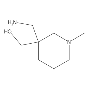 (3-(Aminomethyl)-1-methylpiperidin-3-yl)methanol Structure