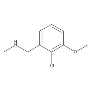 1-(2-Chloro-3-methoxyphenyl)-N-methylmethanamine Structure