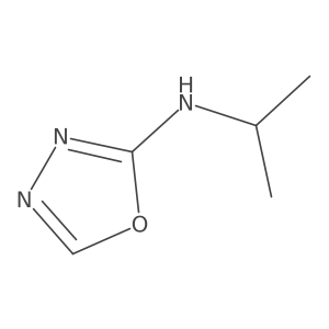 N-(Propan-2-yl)-1,3,4-oxadiazol-2-amine结构式