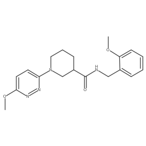 N-(2-methoxybenzyl)-1-(6-methoxypyridazin-3-yl)piperidine-3-carboxamide Structure