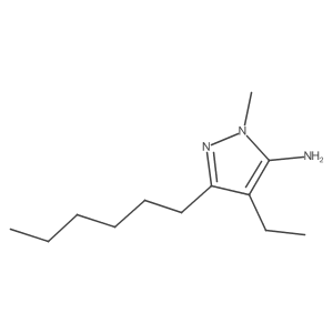 4-ethyl-3-hexyl-1-methyl-1H-pyrazol-5-amine Structure