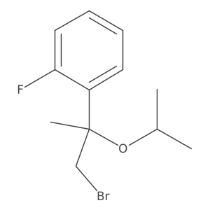 1-[1-Bromo-2-(propan-2-yloxy)propan-2-yl]-2-fluorobenzene Structure