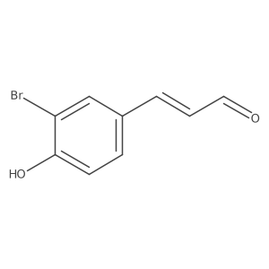 3-(3-Bromo-4-hydroxyphenyl)prop-2-enal结构式