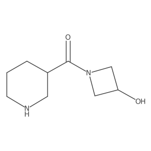 (3-Hydroxyazetidin-1-yl)(piperidin-3-yl)methanone Structure