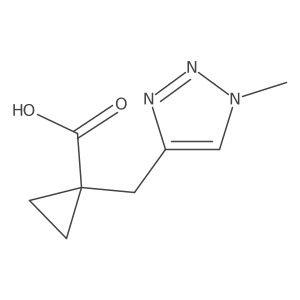 1-[(1-Methyl-1h-1,2,3-triazol-4-yl)methyl]cyclopropane-1-carboxylic acid Structure