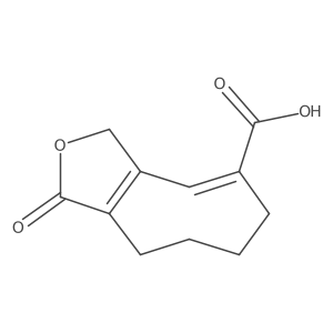1-oxo-1H,3H,6H,7H,8H,9H-cycloocta[c]furan-5-carboxylic acid Structure