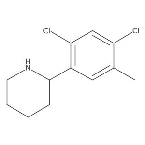Cc1cc(C2CCCCN2)c(Cl)cc1Cl结构式