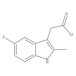 2-(5-Fluoro-2-methyl-1H-indol-3-yl)acetyl chloride结构式