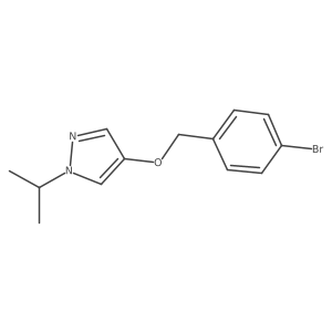4-(4-Bromobenzyloxy)-1-isopropyl-1H-pyrazole结构式