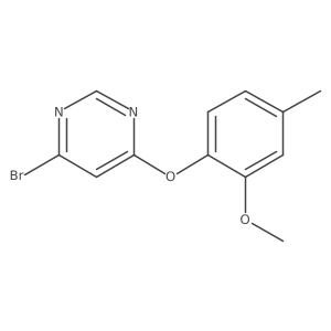 4-Bromo-6-(2-methoxy-4-methylphenoxy)pyrimidine Structure