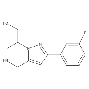 2-(3-Fluorophenyl)-4,5,6,7-tetrahydropyrazolo[1,5-a]pyrazine-7-methanol Structure