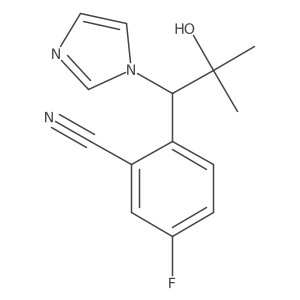 5-Fluoro-2-[2-hydroxy-1-(1H-imidazol-1-yl)-2-methylpropyl]benzonitrile Structure