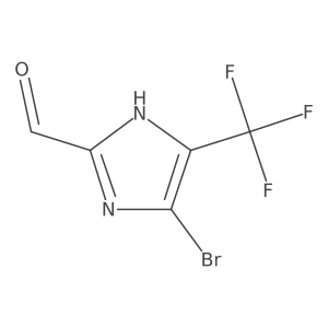 5-bromo-4-(trifluoromethyl)-1H-imidazole-2-carbaldehyde Structure