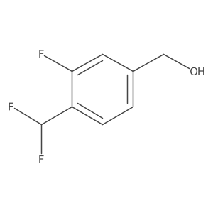 [4-(Difluoromethyl)-3-fluorophenyl]methanol结构式