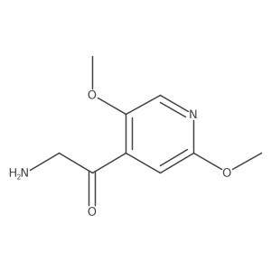 2-Amino-1-(2,5-dimethoxypyridin-4-yl)ethan-1-one结构式