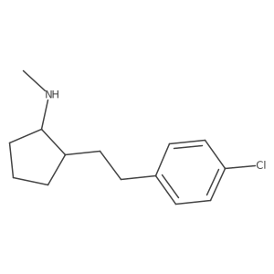 Cyclopentanamine, 2-[2-(4-chlorophenyl)ethyl]-N-methyl- Structure