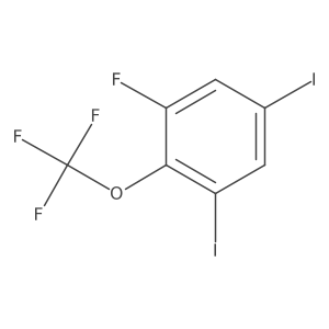 1,5-Diiodo-3-fluoro-2-(trifluoromethoxy)benzene Structure