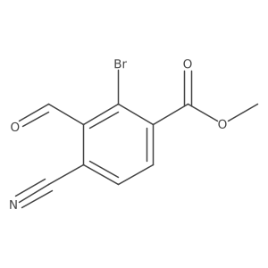 Methyl 2-bromo-4-cyano-3-formylbenzoate Structure