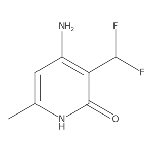 4-amino-3-(difluoromethyl)-6-methyl-1H-pyridin-2-one结构式