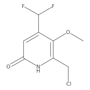 2-(Chloromethyl)-4-(difluoromethyl)-6-hydroxy-3-methoxypyridine Structure
