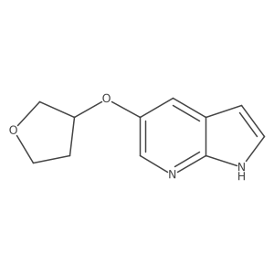 5-[(Tetrahydro-3-furanyl)oxy]-1H-pyrrolo[2,3-b]pyridine Structure