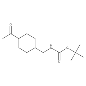 tert-butyl N-[(4-acetylcyclohexyl)methyl]carbamate Structure