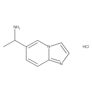 1-Imidazo[1,2-a]pyridin-6-ylethanamine;hydrochloride结构式