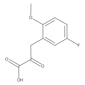 3-(5-Fluoro-2-methoxyphenyl)-2-oxopropanoic acid结构式