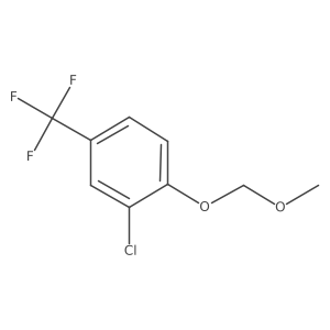 2-Chloro-1-(methoxymethoxy)-4-(trifluoromethyl)benzene结构式