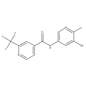 N-(5-bromo-6-methylpyridin-3-yl)-2-(trifluoromethyl)isonicotinamide结构式