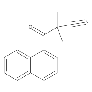 2,2-Dimethyl-3-(naphthalen-1-yl)-3-oxopropanenitrile结构式