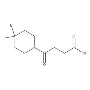 4-(4,4-Difluoropiperidin-1-yl)-4-oxobutanoic acid结构式