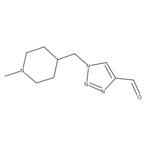 1-((1-methylpiperidin-4-yl)methyl)-1H-1,2,3-triazole-4-carbaldehyde结构式