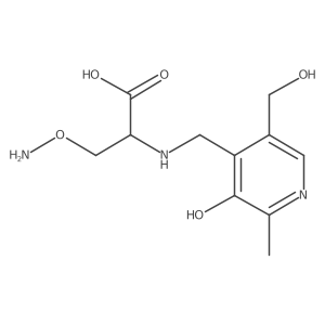 Alanine, 3-(aminooxy)-N-[[3-hydroxy-5-(hydroxymethyl)-2-methyl-4-pyridyl]methyl]-结构式