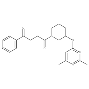 1-(3-((2,6-Dimethylpyrimidin-4-yl)oxy)piperidin-1-yl)-4-phenylbutane-1,4-dione Structure