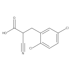 2-Cyano-3-(2,5-dichlorophenyl)propionic Acid Structure