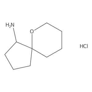 (1R,5S)-6-Oxaspiro[4.5]decan-1-amine hydrochloride Structure