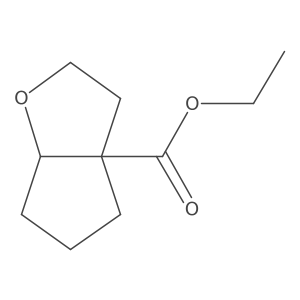 Ethyl hexahydro-2H-cyclopenta[b]furan-3a-carboxylate结构式
