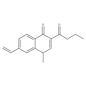 Ethyl 7-ethenyl-1-methyl-4-oxoquinoline-3-carboxylate结构式