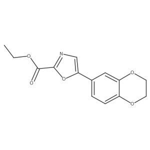 Ethyl 5-(2,3-dihydrobenzo[b][1,4]dioxin-6-yl)oxazole-2-carboxylate Structure